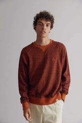 ANTON  - GOTS Organic Cotton Sweat Tobacco Brown